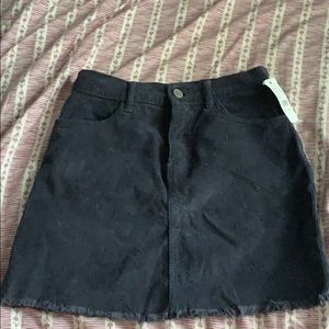 Brandy Melville Corduroy navy blue skirt